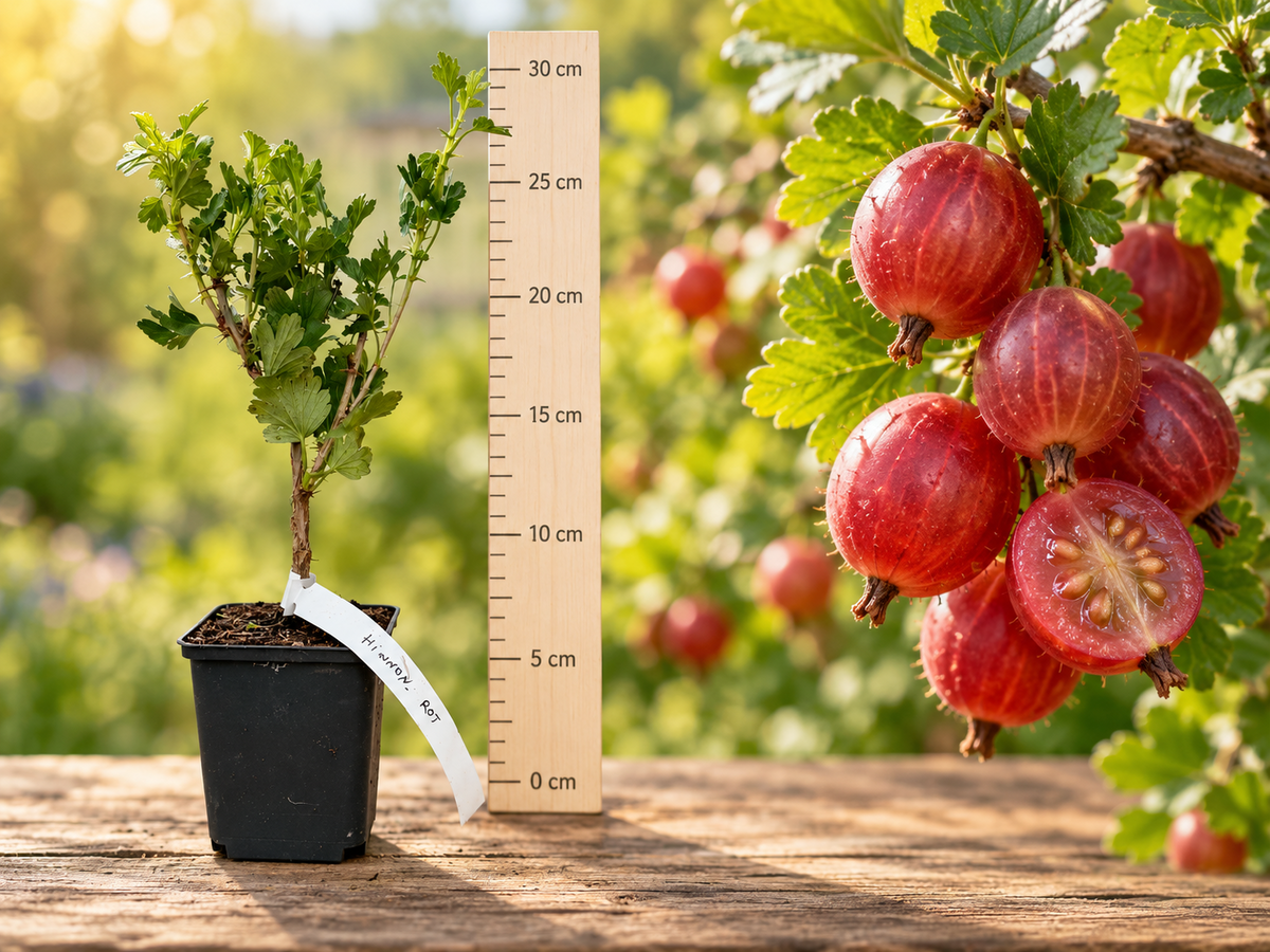 Agriș Roșu Hinnonmaki Rot (Ribes) - Butaș productiv, 20-30 cm