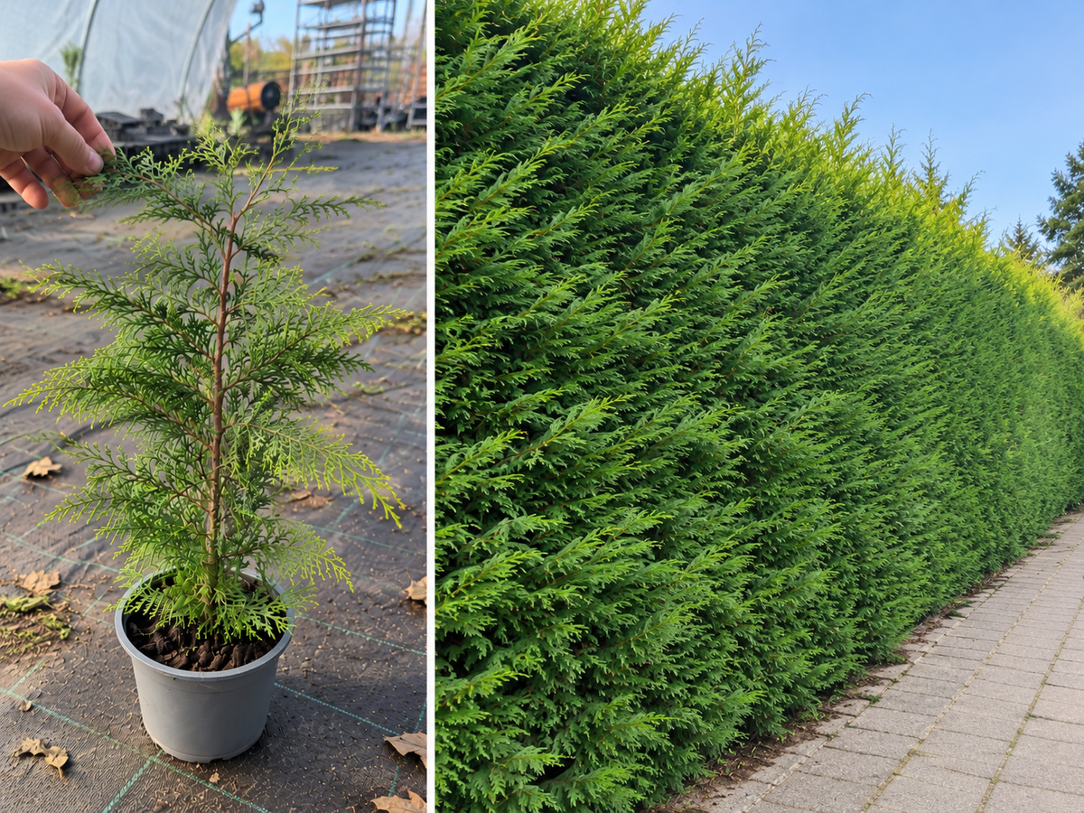 Chiparos Leylandii Gard Viu Verde - Puiet la ghiveci, 40-60 cm