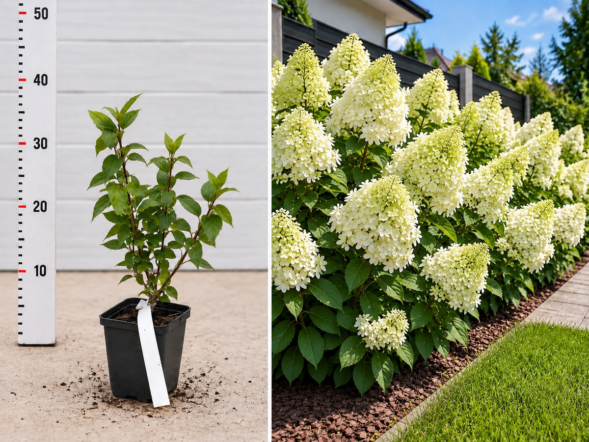 Hortensie Paniculată Silver Dollar Albă (Hydrangea) - Ghiveci 20-30 cm