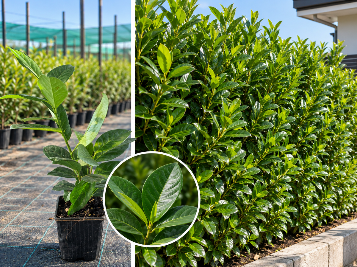 Laur Englezesc Novita Gard Viu (Prunus) - Butași ghiveci, 30-50 cm