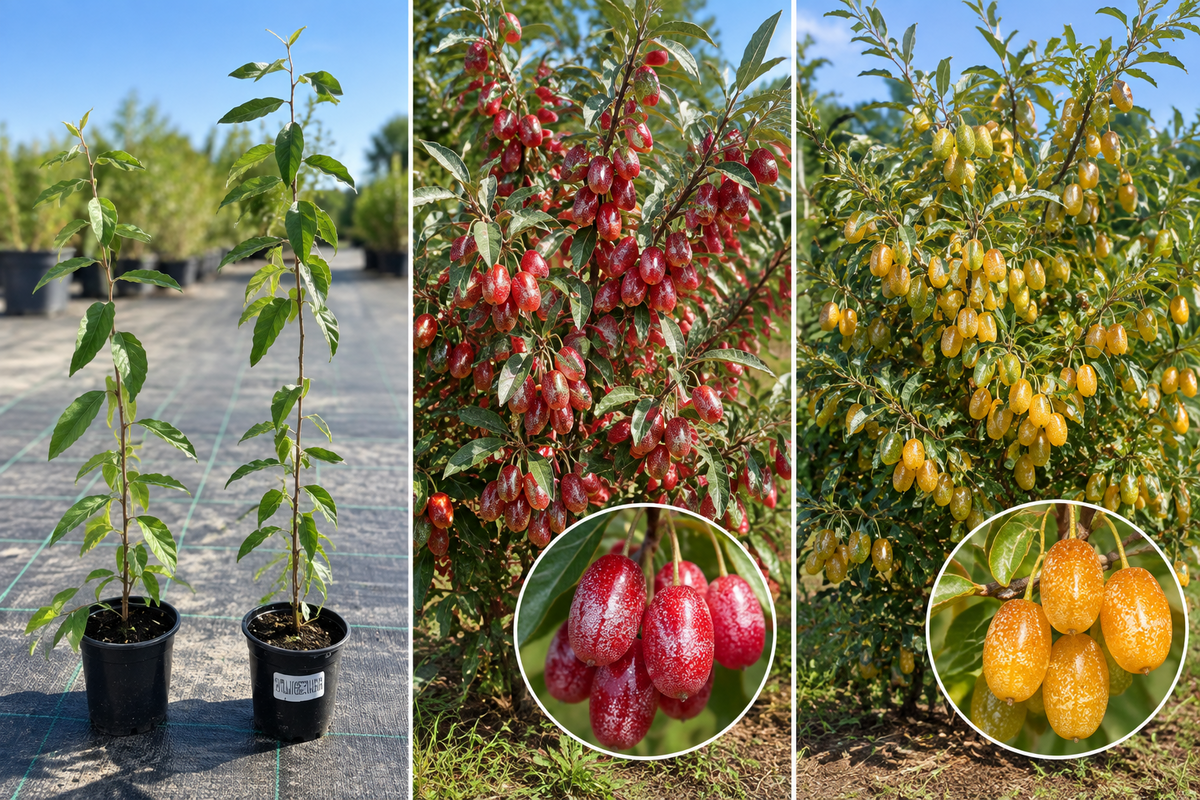 Set Măslin de Toamnă (Elaeagnus Umbellata): Sweet'n'Sour + Amoroso, 30-50 cm