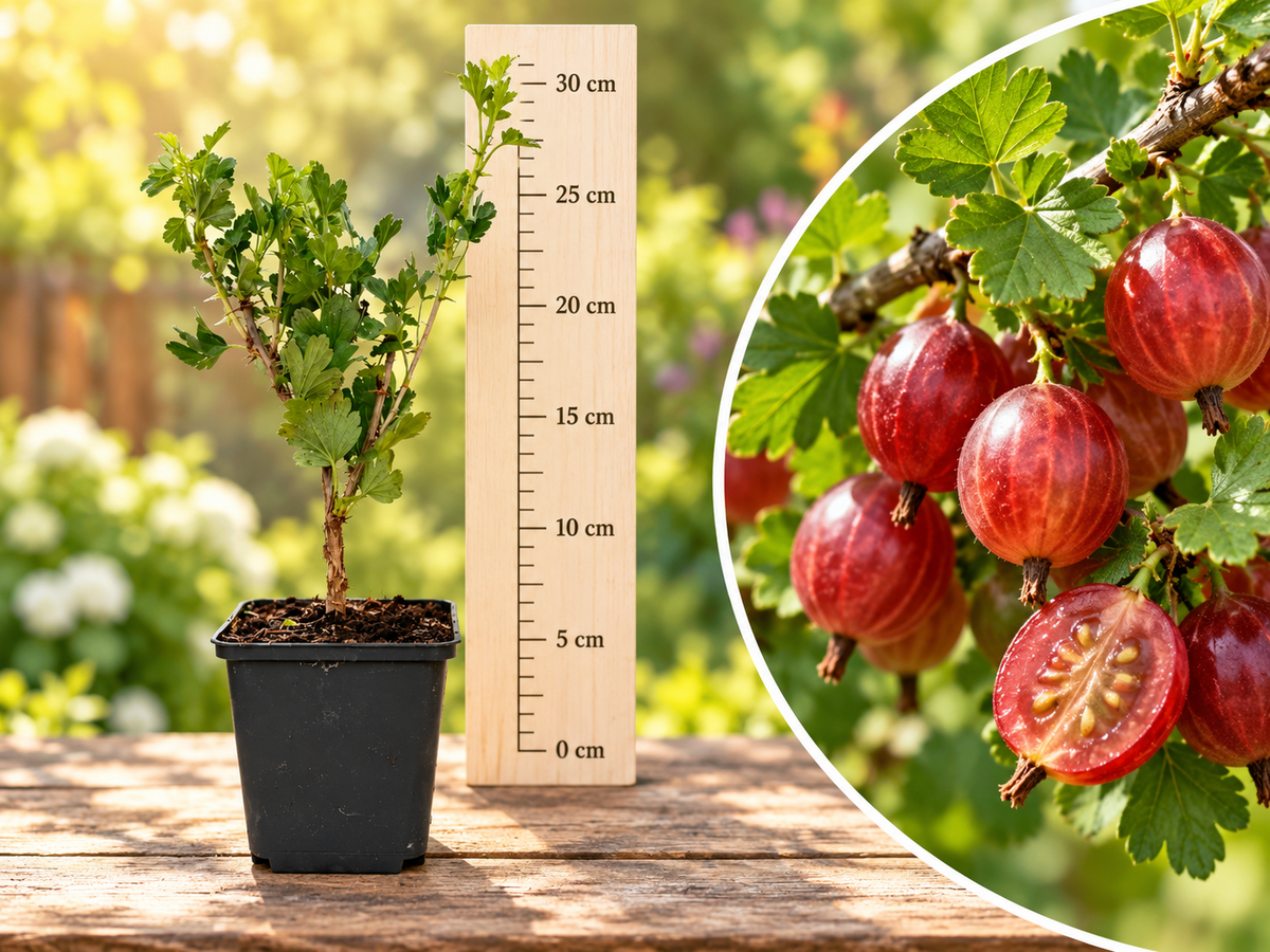 Agriș Roșu Kamieniar (Ribes Uva-Crispa) - Butaș la ghiveci, 20-30 cm